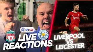 Szoboszlai Scores a Screamer! Liverpool 3-1 Leicester| EFL Cup Live Reactions.