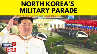 North Korean Leader Kim Jong Un Heads Military Parade, Shows New Weapons To Russia, China | News18