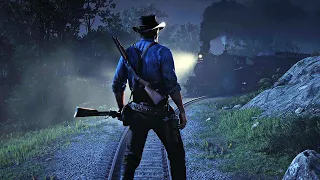 Arthur stops train | Red Dead Redemption 2 2018 PC 4K