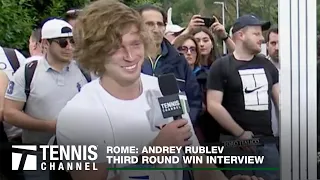 Andrey Rublev: "When girls cry, they need love" | 2023 Rome Third Round