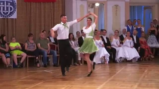 TK Ella Chotěboř - Plesovky Chrudim 2018 - Kateřina Piskačová a Pavel Sokol, párová polka