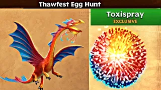 THAWFEST EGG HUNT "TOXISPRAY" MAX LEVEL 175 TITAN MODE - Dragons: Rise of Berk