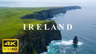 Ireland 4K | Scenic Relaxation Film With Calming Music | Ireland 8K Ultra HD HDR | Explore World 8K