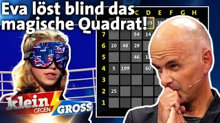 64 Zahlen mit verbundenen Augen errechnen: Christoph Maria Herbst vs. Eva | Klein gegen Groß