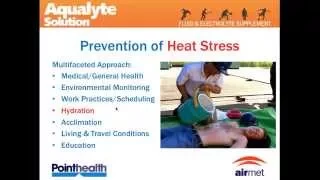 Hydration in the Workplace | Quantification of the Thermal Environment & Strategies Webinar