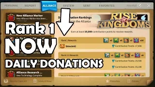 Alliance Donation Rankings 1 Tips and Tricks + 60 Edward Spins | Rise of Kingdom's