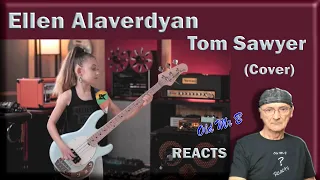 Ellen Alaverdyan Rush - Tom Sawyer (Bass Cover) (Reaction)