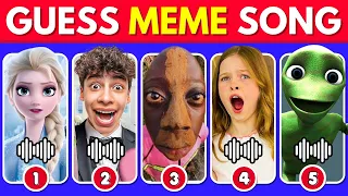 GUESS MEME & WHO'S SINGING 🎤🎵 🔥| Lay Lay, King Ferran, Salish Matter,MrBeast, Tenge Tenge Song, Elsa