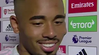 Gabriel Jesus Post Match Interview vs Leicester  - Arsenal 4 vs 2 Leicester City🔥