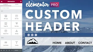 Elementor Pro Header Builder  Tutorial | Make a Custom Header with Elementor