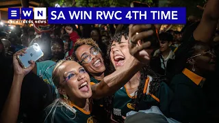 4th time world champions! SA reacts to Springboks win #rwcfinal #RSAvsNZL