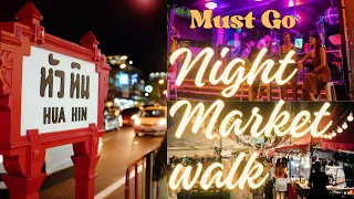 Hua hin night market | Hua hin thailand night market | Thailand hua Hin 2023 |