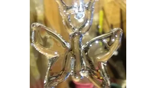 clear butterfly pendant