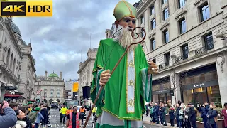 ☘️🇮🇪St Patrick's Day Parade in London 2023💃London Parade Walk [4K HDR]