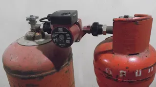 Перелить ГАЗ из БАЛЛОНА в БАЛЛОН. Gas filling station at home, refill the cylinder.