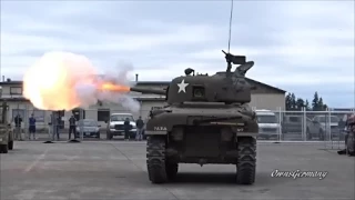 M4 Sherman Tank Impresses Crowd w/ Multiple Firing Shots