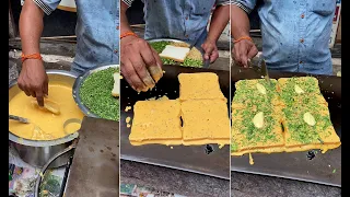 King of Bread Pudla in Mumbai | Indian Street Food