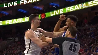 Rodions Kurucs & Jonah Bolden skirmish | Sixers vs Nets - Game 5