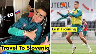 Cristiano Ronaldo TRAINING with Portugal squad ahead of friendly vs Slovenia