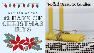 Simple and Easy Rolled Beeswax Candle Tutorial