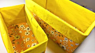 Foldable and Washable Storage Box/ DIY Fabric Box