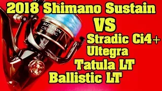 2018 Shimano Sustain Review Comparing it inside and out to the Stradic Ultegra Tatula  Ballistic