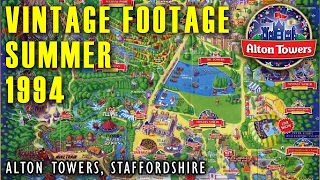 ALTON TOWERS - Vintage Footage - Summer 1994