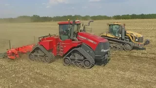 CASE IH Quadtrac 620 vs. CAT Challenger 865C - TALAJLAZÍTÁS - Subsoiling 2017