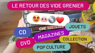 LE RETOUR DES VIDE GRENIER 🤩 Plein de Trouvailles ❤️🐽 (Dvd, Magazines, Jouets, Pop Culture...)