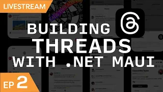 🔴 Recreating Threads App with .NET MAUI - Profile Page in C# UI!