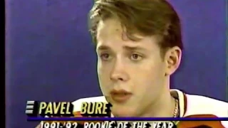 Pavel Bure and Alex Mogilny talk about each other (1993)