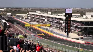 Race Start Formula 1 Austin Grand Prix Circuit of the Americas Turn 1 COTA HD