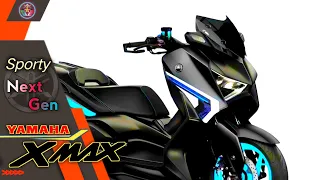 2024 Next Gen Yamaha Xmax-300 Scooter Line with New Design