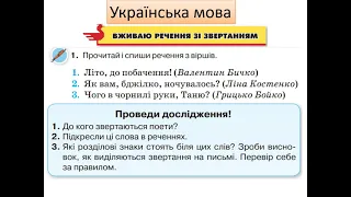 Українська мова  Вживаю речення зі звертанням