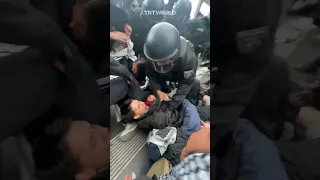 Pro-Palestine protesters attacked by German police