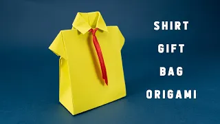 Origami Shirt Gift Bag | How to wrap a gift | Easy Wrapping Ideas