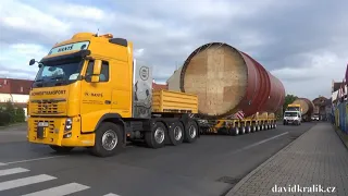 Heavy transport / Schwertransport / Nadměrný náklad - Přeprava pračky na cukrovou řepu