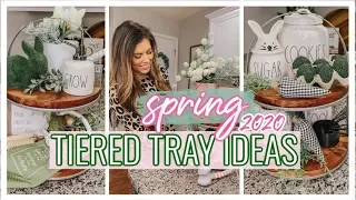 SPRING TIERED TRAY DECOR | 2020 SPRING & EASTER FARMHOUSE DECOR INSPO