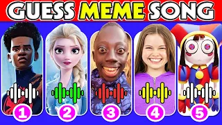 GUESS THE MEME & Youtuber By Song #1| Tenge Song, King Ferran, Salish Matter, MrBeast, Elsa, Lay Lay