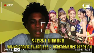 Secret Number Wining the Rookie Award AAA + AAA Performance REACTION!