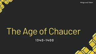 The Age of Chaucer | Major Events, Works, and Writers | History of English Literature
