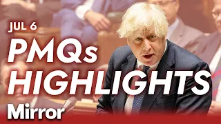 'Bye Boris!' Pressure piles on Boris Johnson to resign | PMQs Highlights 6 July 2022