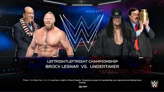 WWE 2K24 LEFTRIGHTLEFTRIGHT CHAMPIONSHIPBROCK LESNAR VS. UNDERTAKER