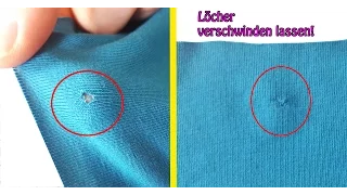 Löcher Stopfen / Löcher nähen | Quicktipp's für Nähanfänger #4