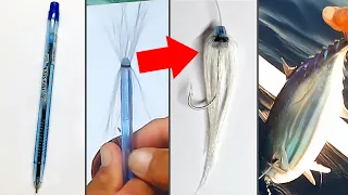 DIY Fishing Lure made from Ballpen and Nylon Fishing Line (Tutorial)