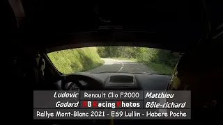 Rallye Mont-Blanc Morzine 2021, Ludovic Godard - Matthieu Bôle-Richard, Renault Clio F2000/14