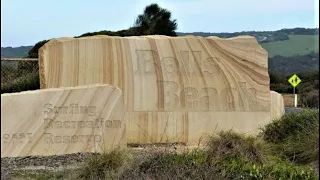 Aerial view - Bells Beach - World's longest continuous pro surfing competition - Victoria AUSTRALIA