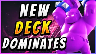 IMPOSSIBLE TO DEFEND! NEW EASY ELIXIR GOLEM DECK — Clash Royale