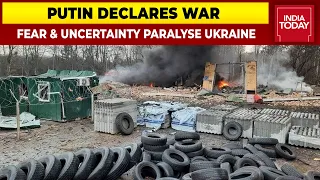 Fear & Uncertainty Paralyse Ukraine After Russian Invasion, Massive Explosion Heard In Kyiv