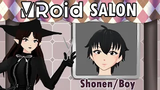 Tutorial - Vroid Hair style: Shonen/boy Hair